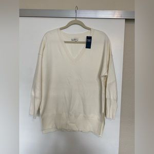 Abercrombie white oversized sweater